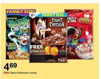Target Select halloween cereal offer