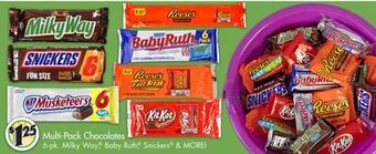 Dollar Tree Multi-pack chocolates offer