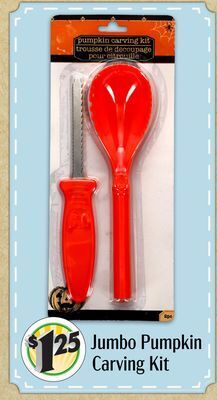 Dollar Tree Jumbo pumpkin carving kit offer