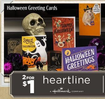 Dollar Tree Halloween greeting cards offer