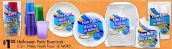 Dollar Tree Halloween party essentials cups, plates, foam trays & more! offer