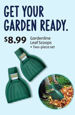 Aldi Gardenline leaf scoops offer