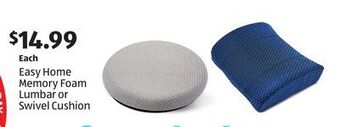 Aldi Easy home memory foam lumbar or swivel cushion offer