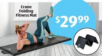 Aldi Crane folding fitness mat offer