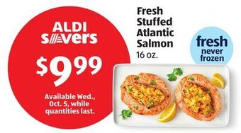 Aldi Fresh stuffed atlantic salmon offer
