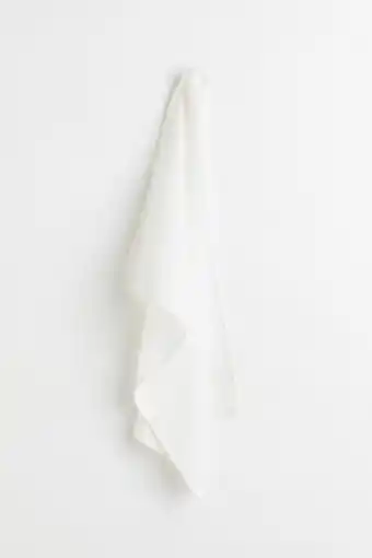 Large linen-blend tea towel