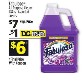 Dollar General Fabuloso® all purpose cleaner offer