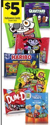 Dollar General Halloween candy shown here offer