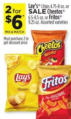 Dollar General Lay's® chips 4.75-8 oz. or cheetos® 6.5-8.5 oz. or fritos® 9.25 oz offer