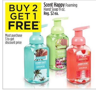 Dollar General Scent happy foaming hand soap offer