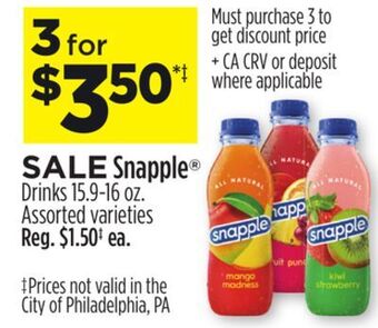 Dollar General Snapple® drinks offer