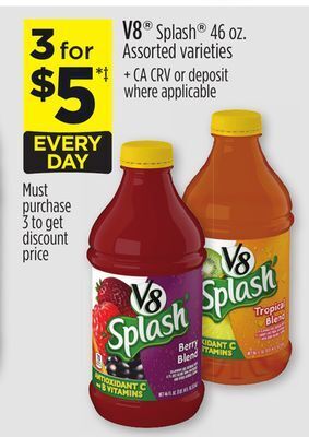 Dollar General V8® splash® offer