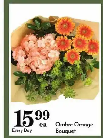 Pavilions Ombre orange bouquet offer