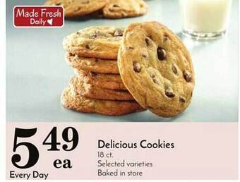 Pavilions Delicious cookies offer