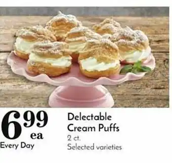 Pavilions Delectable cream puffs offer