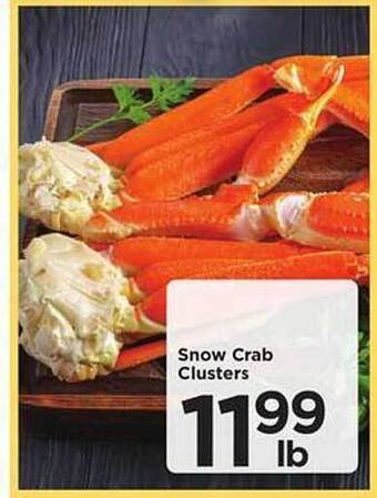 SHOPPERS Snow crab clusters offer