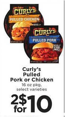 SHOPPERS Curly's pulled pork or chicken offer