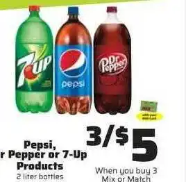 County Market Pepsi, pepper or 7-up products offer