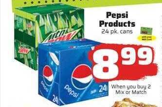 County Market Pepsi products offer