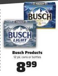 County Market Busch products offer