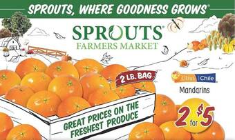 Sprouts Farmers Market Mandarins offer