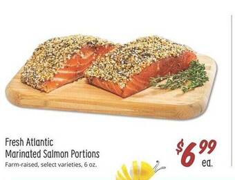Sprouts Farmers Market Fresh atlantic marinated salmon portions offer