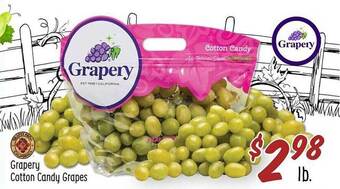 Sprouts Farmers Market Grapery cotton candy grapes offer