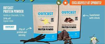 Sprouts Farmers Market Outcast protein powder offer