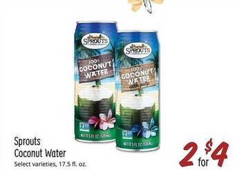 Sprouts Farmers Market Sprouts coconut water offer