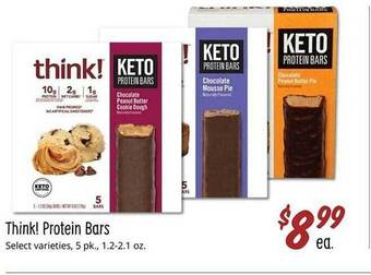 Sprouts Farmers Market Think! protein bars offer
