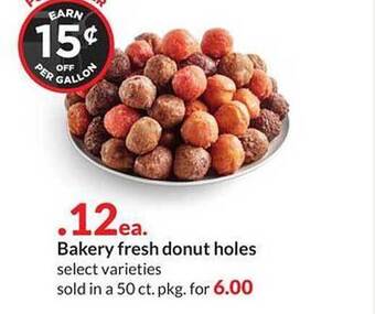 Hy-Vee Bakery fresh donut holes offer
