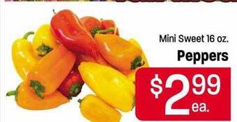 Maceys Mini sweet peppers offer