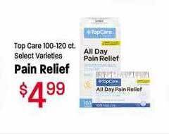 Maceys Top care pain relief offer