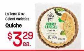 Maceys La terra quiche offer