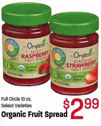 Maceys Full circle organic fruit spread offer