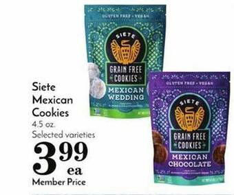 Pavilions Siete mexican cookies offer