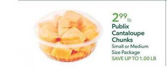 Publix Publix cantaloupe chunks offer