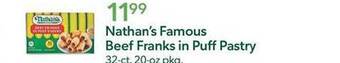 Publix Nathan's famous beef franks in puff pastry offer