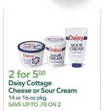Publix Daisy cottage cheese or sour cream offer