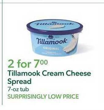 Publix Tillamook cream cheese spread offer