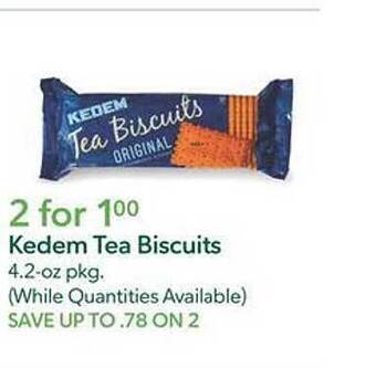 Publix Kedem tea biscuits offer