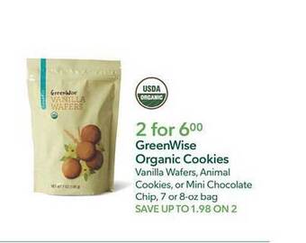 Publix Greenwise organic cookies offer