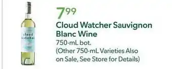Publix Cloud watcher sauvignon blanc wine offer