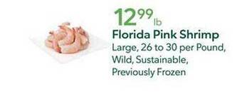 Publix Florida pink shrimp offer