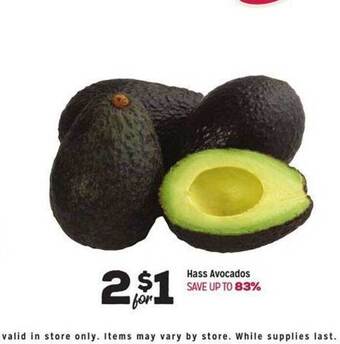 Grocery Outlet Hass avocados offer