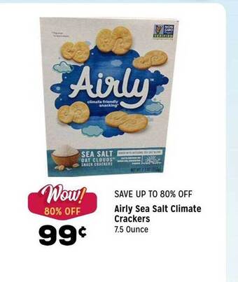 Grocery Outlet Airly sea salt climate crackers offer