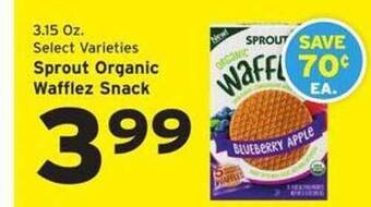 Hannaford Sprout organic wafflez snack offer