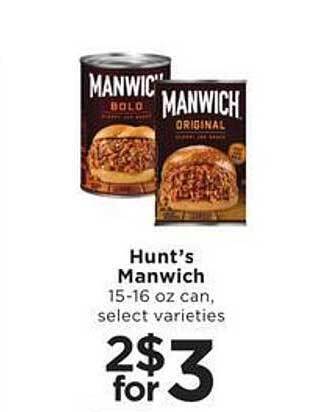 SHOPPERS Hunt's manwich offer