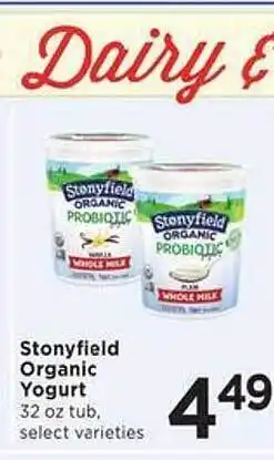 SHOPPERS Stonyfield organic yogurt offer