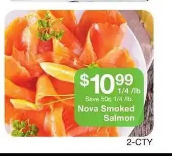 Fairway Store Market Nova smoked salmon offer
